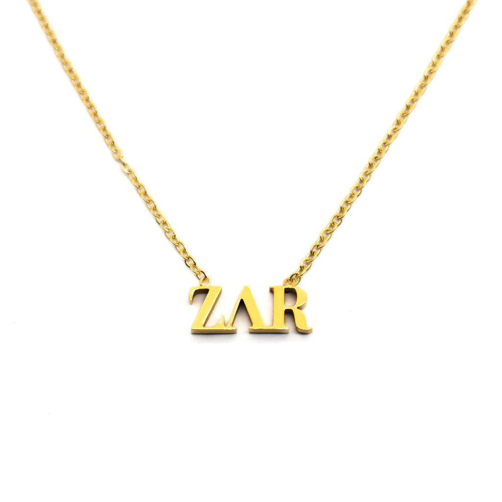 18k Gold plated Zar Necklace